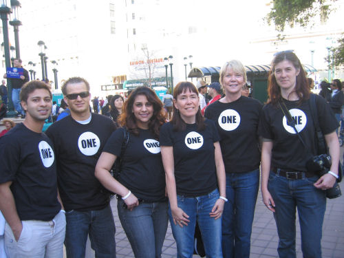 ONE volunteers at Oakland Obama rally