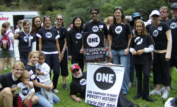 ONE campaign members at the SF AIDS Walk 2007